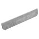 Boordsteen beton Wirtz 100x20x3,5-1,5cm grijs
