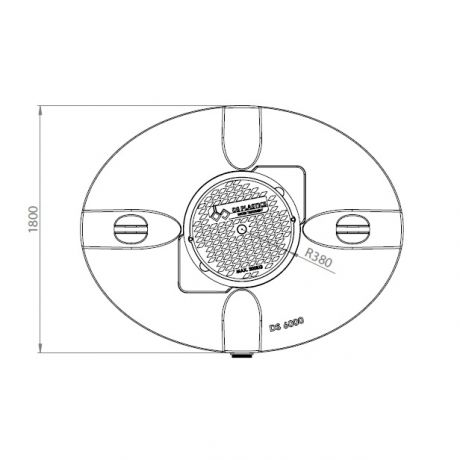 DSB regenwatertank/septic ovaal 6.000L