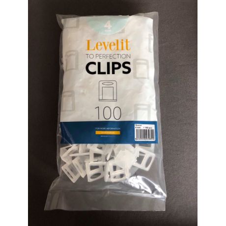 Levelit clips (H6-12mm) dikte 4mm - pak van 100