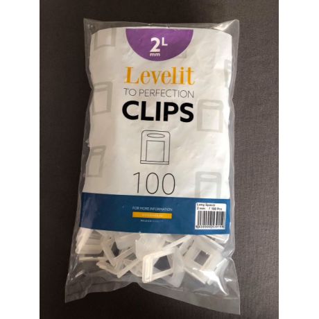 Levelit clips (H15-25mm) dikte 2mm - pak van 100