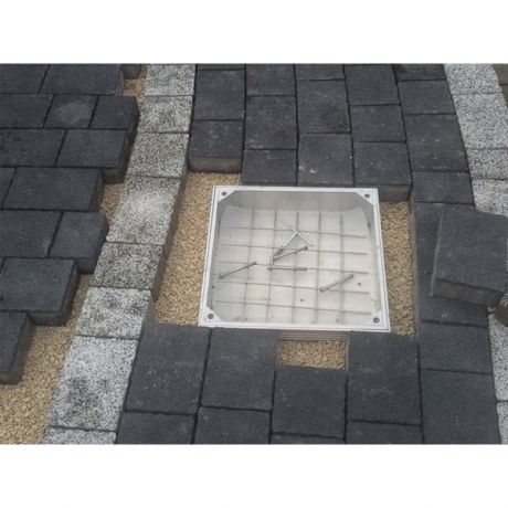 Tegeldeksel LSDRAIN ALU PRO 6cm 60x60