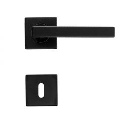 Deurklink KUBIC zwart 16mm I-vorm