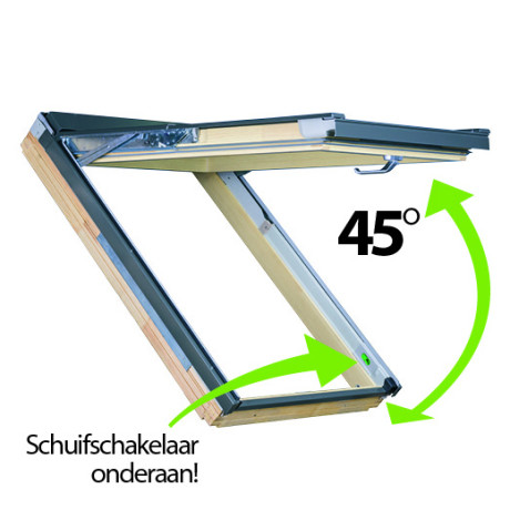 FAKRO GREENVIEW uitzet-tuimeldakraam FPW-V MAX P50 AWMX 78x98