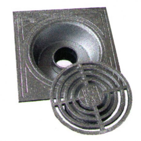Klokrooster in aluminium 300x300 mm