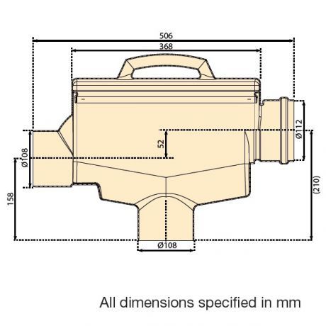 Wisy VORTEX linear filter (ingebouwd in tank)
