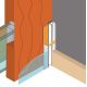 Afwerkprofiel voor deuren en ramen PROFI INTER PRO 2.4 m