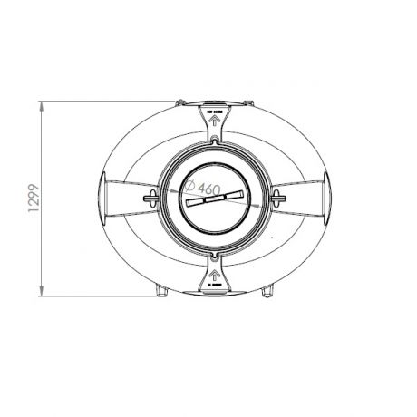 DSB regenwatertank/septic ovaal 2.000L