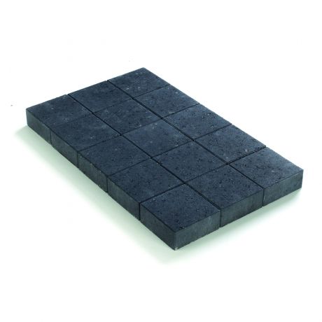 Klinker ongetrommeld zonder velling 15x15x6 zwart (pallet 11,7m²)