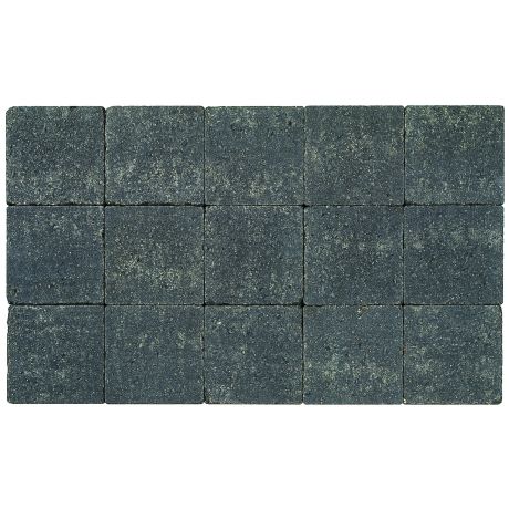 Klinker in-line trommeling 15x15x6 zwart (pallet 11,7m²)