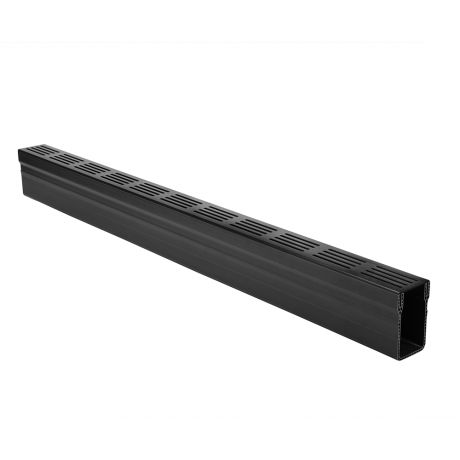 Stardrain 65/100 PVC goot alu rooster zwart