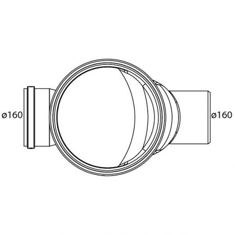 Sifonput PE diam.315 - 1x160/1x160