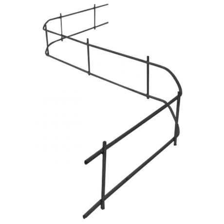 Zig-Zag afstandshouder metaal 2m - H60mm - pak van 25