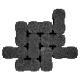 Klinker waterdoorlaatbaar 22x11x8 zwart (pallet 6,44m²)