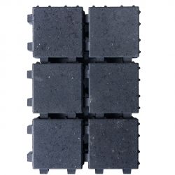 Klinker waterdoorlaatbaar 20x20x6 zwart (pallet 12,48m²)