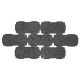 Klinker waterdoorlaatbaar 22x11x6 zwart (pallet 8,59m²)