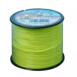 Metskoord nylon 100m - 1mm fluogeel