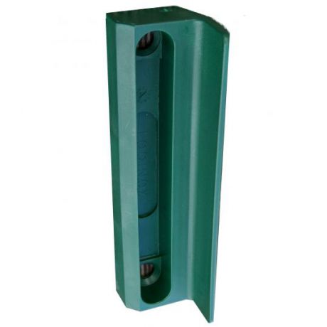 Slotvanger PVC voor muur groen