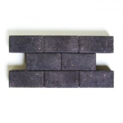 Betonstraatklinker 22x11x8 zwart (pallet 8,58m²)