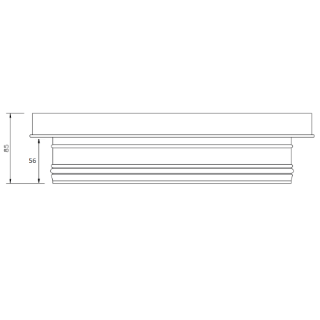 Putdeksel PP 34x34 voor buis diam.315 (geurdicht)