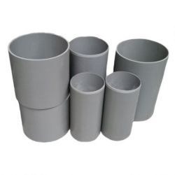 PVC buis/opzetstuk grijs diam.250 - 100cm