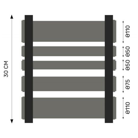 Energiesteen nutsleidingen bekistingstuk 30cm