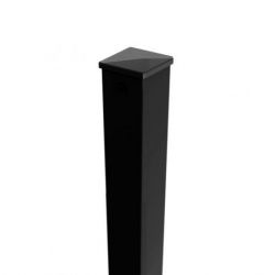 Vierkante paal 60/60mmx235cm zwart