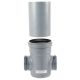 PVC buis/opzetstuk grijs diam.400 - 100cm