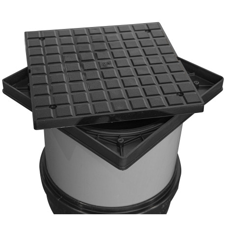 Putdeksel PP 43,6x43,6 voor buis diam.400 (geurdicht)