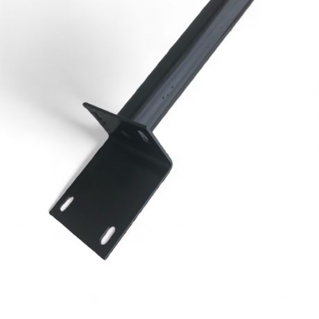Paal diam.60mm - lengte 200cm met L voor keerwand zwart 