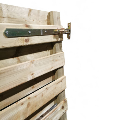 Poort voor horizontaal houten scherm B100xH180cm