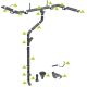 METIGLA n°8 Gootuitloop - RAL7016 antraciet glanzend