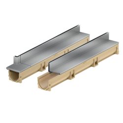 ACO Euroline 100 Discreet 65 met korte hoek (2 gootelementen)