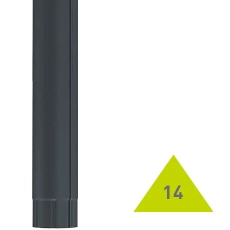 METIGLA n°14 Regenpijp 3m - RAL7016 antraciet glanzend