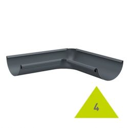 METIGLA n°4 Binnenhoek goot - RAL7016 antraciet mat