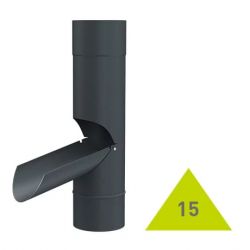 METIGLA n°15 Afvoervoet aanpasbaar - RAL7016 antraciet mat