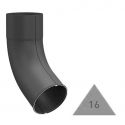 METIGLA n°16 Afvoervoet 60° - RAL9005 zwart mat