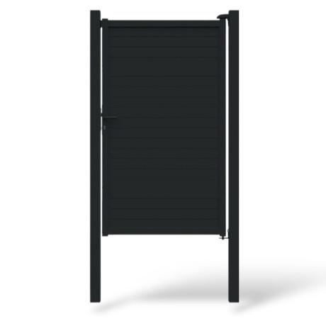 Volle poort Cosmo aluminium zwart B100xH180cm