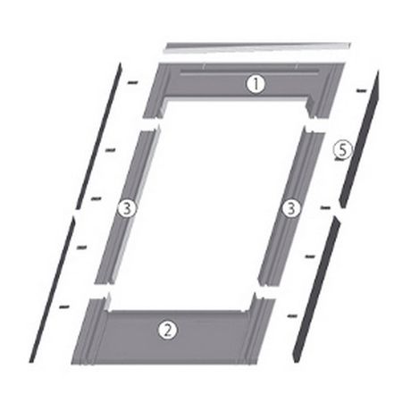 FAKRO gootstuk EZV-F voor platte pannen 114x118