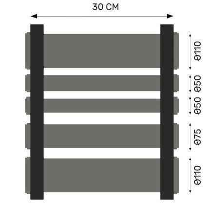 Energiesteen nutsleidingen bekistingstuk 30cm