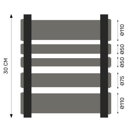 Energiesteen nutsleidingen bekistingstuk 30cm
