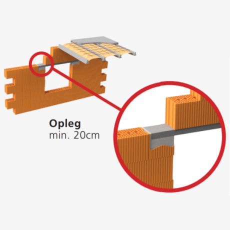 Betonlalei voorgespannen B14xH6xL180cm