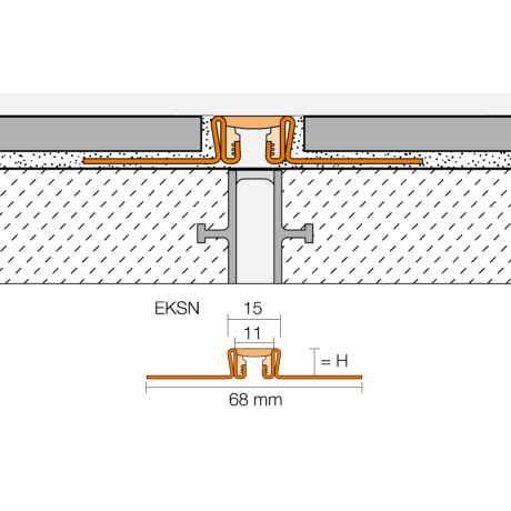 Schluter DILEX-EKSN 2,5m 11mm grijs