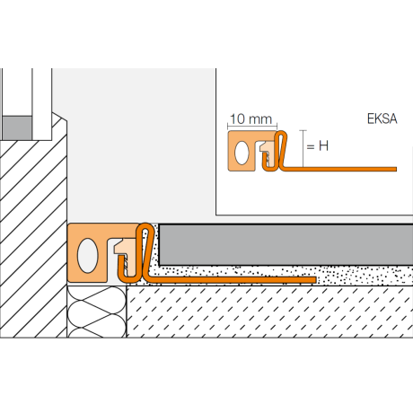 Schluter DILEX-KSA E 2,5m 11mm grafietzwart