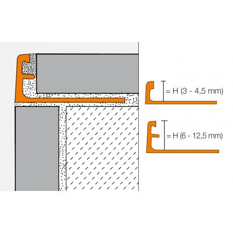 Schluter JOLLY-AC 2,5m 10mm pastelgrijs