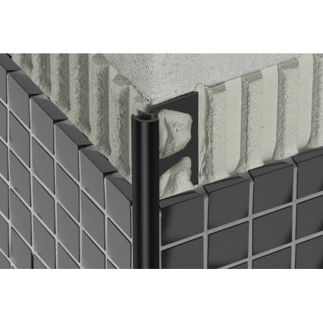 Schluter RONDEC-PRO 2,5m 6mm grafietzwart